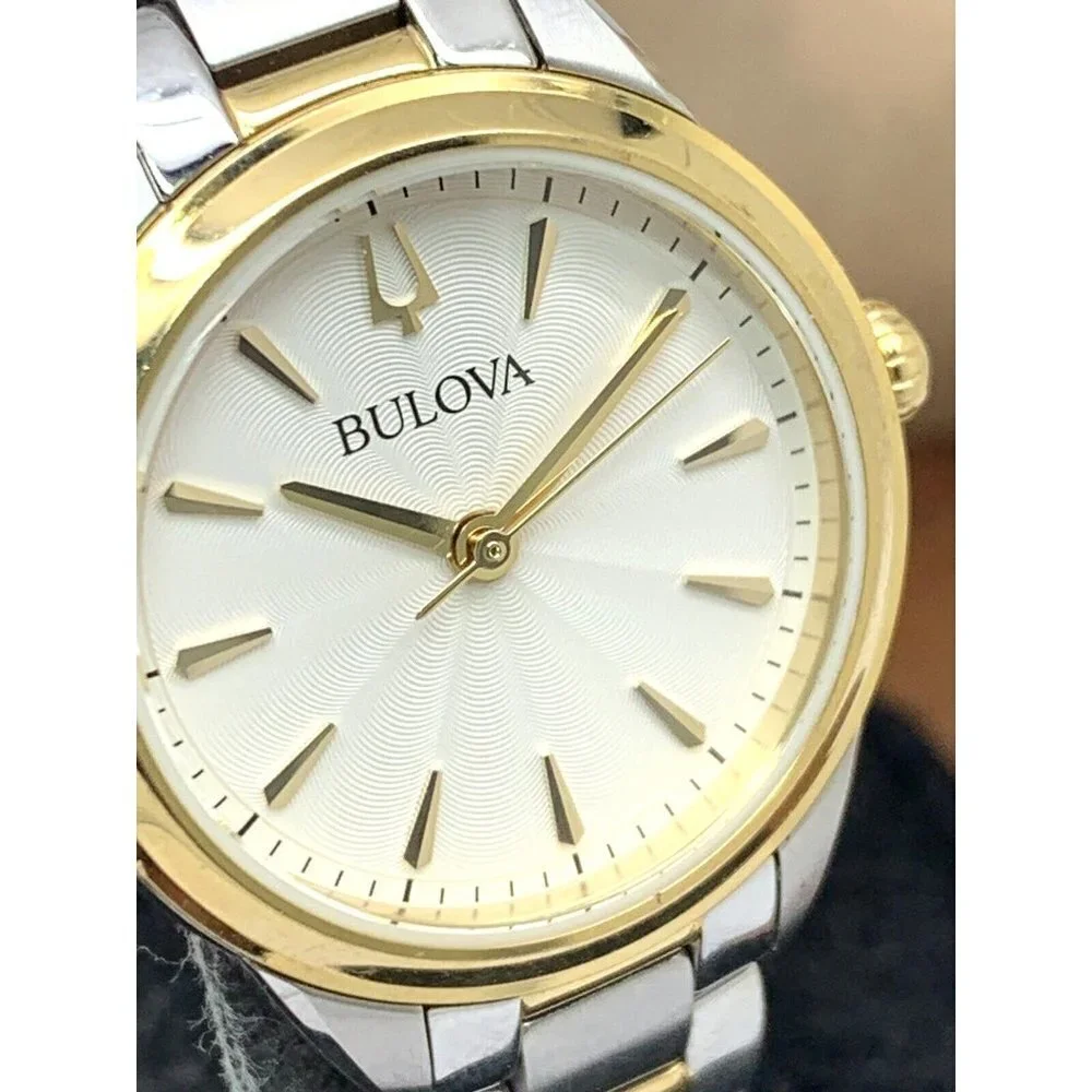 Bulova Women's Watch 98L277 Quartz 28mm Two Tone Stainless Steel Bracelet